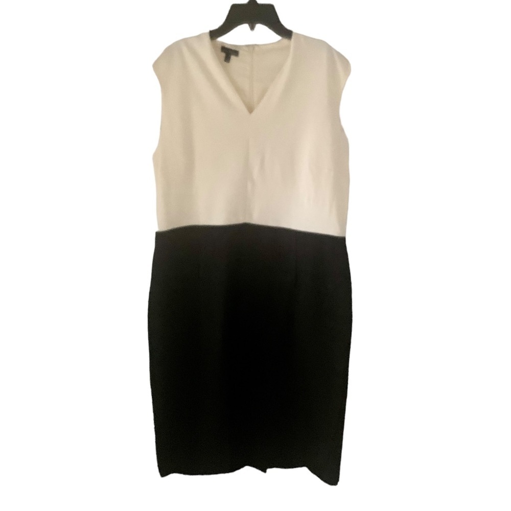 Talbots Women’s Dress Knee Length Sleeveless Black & White Size 14